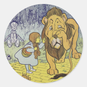 Pegatina Redonda Asistente de Oz