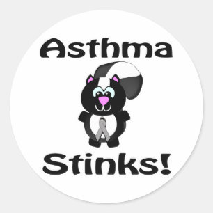 Pegatina Redonda Asma Apesta Diseño De Conciencia Del Fragmento