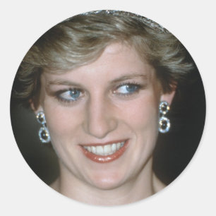 Pegatina Redonda ¡Asombroso! HRH Princess Diana