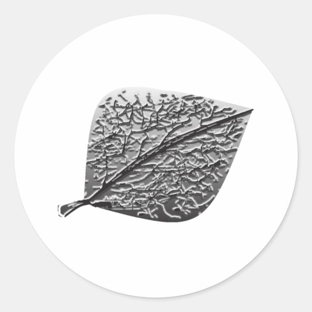 PEGATINA REDONDA ASPEN LEAF (Anverso)