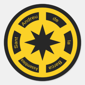 Pegatina Redonda assemblea sab