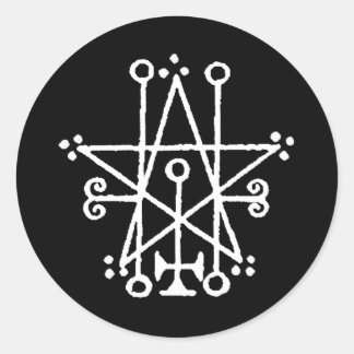 Pegatina Redonda Astaroth Sigil