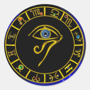 PEGATINA REDONDA ASTRAL EYE