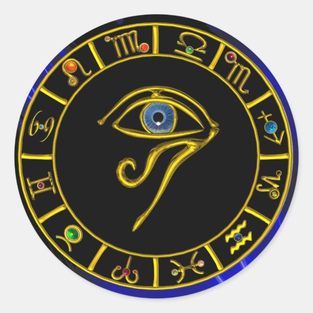 PEGATINA REDONDA ASTRAL EYE (Anverso)