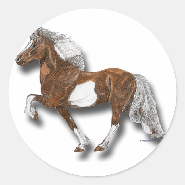 Pegatina Redonda Astrid (Anverso)