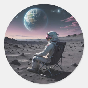 Pegatina Redonda Astro Leisure