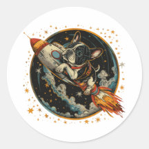 Astronauta de Bulldog francés