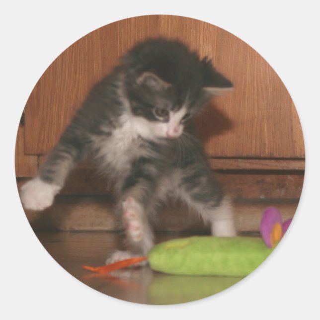 Pegatina Redonda Ataque aéreo (Anverso)