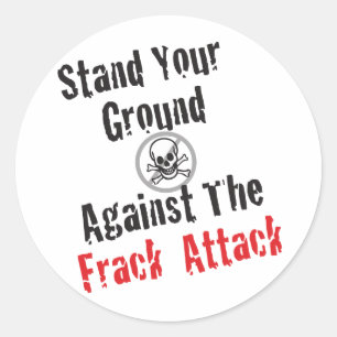 Pegatina Redonda Ataque de Frack