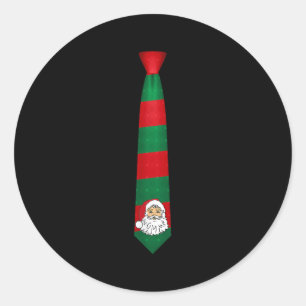 Pegatina Redonda Ataque de Navidades de Santa, salsa de navidad con