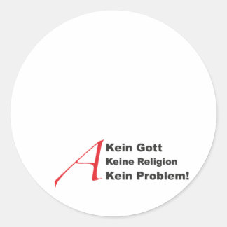 Pegatina Redonda atheistA1