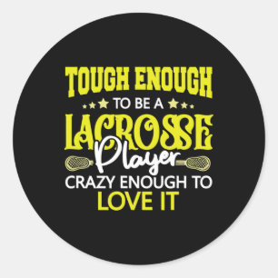 Pegatina Redonda Atletas del equipo Lacrosse Lross