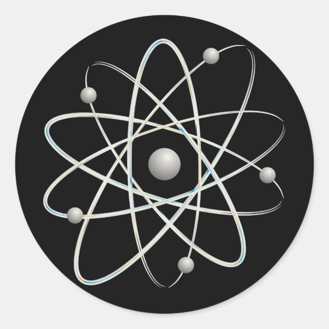 Pegatina Redonda Átomo (2007) - Pegatinas (Anverso)