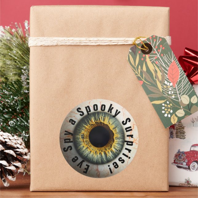 Pegatina Redonda 👁️ atormentado Halloween Espía de ojos... (Vacaciones)