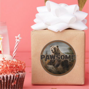 Pegatina Redonda Atrapar