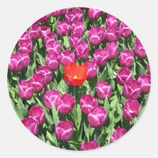 Pegatina Redonda Atrévase a ser diferente