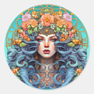 Pegatina Redonda Atrévase a soñar