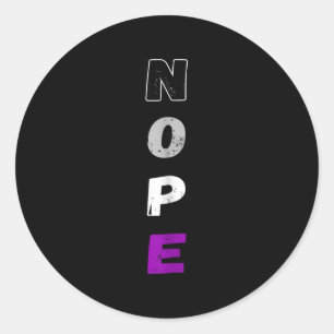 Pegatina Redonda Aual Nope Ace Pride Bandera Auality Lgbt Community