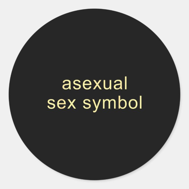 Pegatina Redonda Aual Symbol Funny Pride Lgbtq Ace  (Anverso)