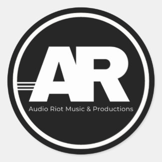 Pegatina Redonda Audio Riot sticker