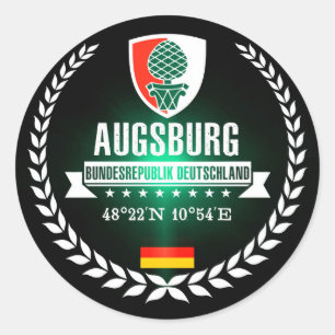 Pegatina Redonda Augsburg
