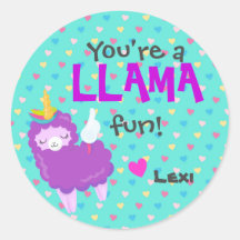 Aula Llama Valentine - llamacorn