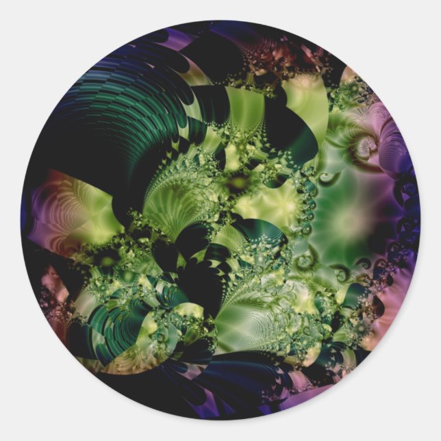 Pegatina Redonda Aurora (Anverso)