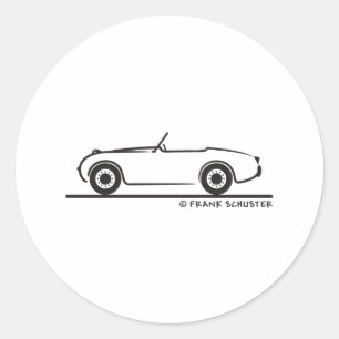 Pegatina Redonda Austin Healey Sprite