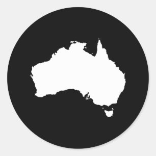 Pegatina Redonda Australia