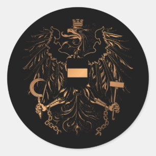 Pegatina Redonda Austria