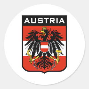 Pegatina Redonda Austria