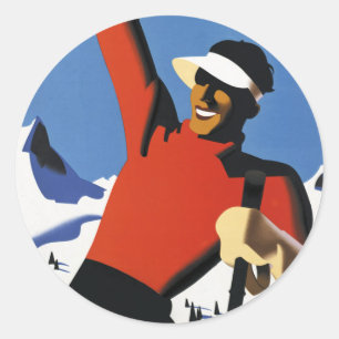 Pegatina Redonda Austria