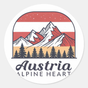 PEGATINA REDONDA AUSTRIA