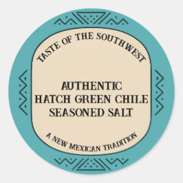 Pegatina Redonda Authentic Hatch Green Chile Spice Custom