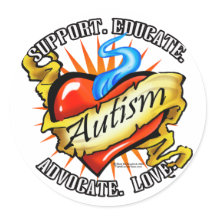 Autism Classic Heart Tattoo