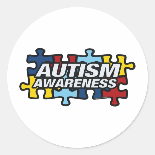 PEGATINA REDONDA AUTISMO (Anverso)