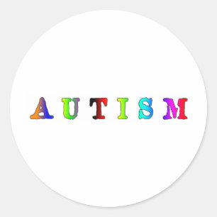 Pegatina Redonda Autismo