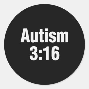 Pegatina Redonda Autismo 316
