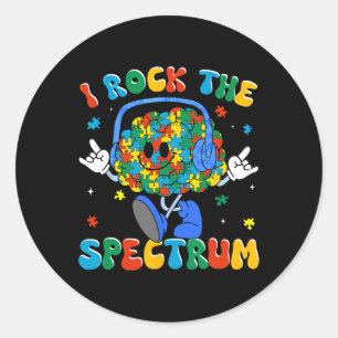 Pegatina Redonda Autismo Concienciación Camisetas Niños autistas I