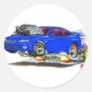 Pegatina Redonda Auto azul GTO 2004-06