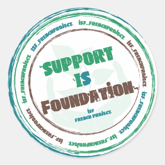 Pegatina Redonda Autoadhesivo (Anverso)