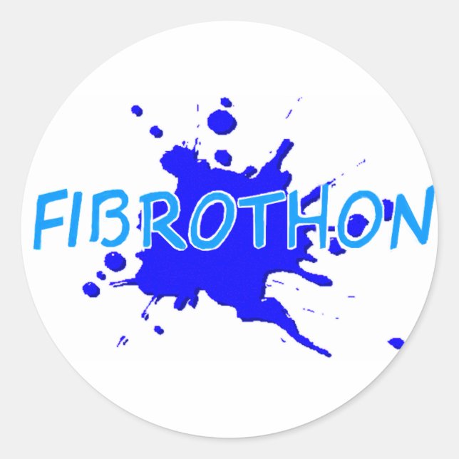 Pegatina Redonda autoadhesivo (Anverso)