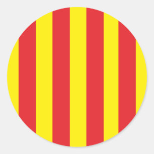 Pegatina Redonda Autoadhesivo Bandera de Provence