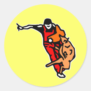 Pegatina Redonda autoadhesivo de Malinas défence2