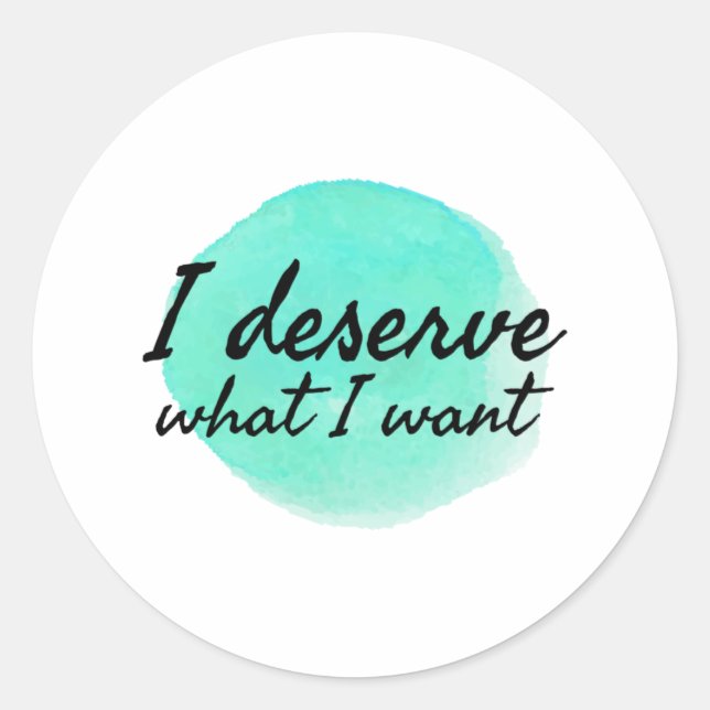 Pegatina Redonda autoamor, mensajes motivacionales para el autocuid (Anverso)