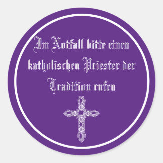 Pegatina Redonda Autoaufkleber für den Notfall
