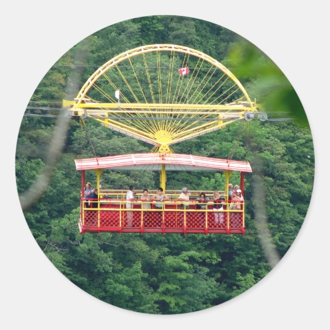 Pegatina Redonda Autobús Aero De Whirlpool: Cataratas Del Niágara (Anverso)