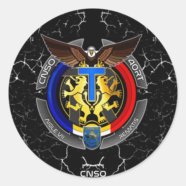 PEGATINA REDONDA AUTOCOLLANT AIGLE7 (Anverso)