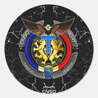 PEGATINA REDONDA AUTOCOLLANT AIGLE7