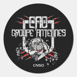 PEGATINA REDONDA AUTOCOLLANT ANTENNES